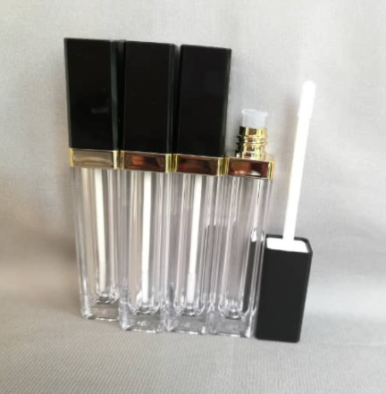 8 ml Black and gold Lip gloss tube